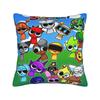 Federa per Cuscino Gioco Personaggi Sprunki Poliestere Copricuscino Regalo Copricuscino da Lancio per Divano con Cerniera 40X40cm