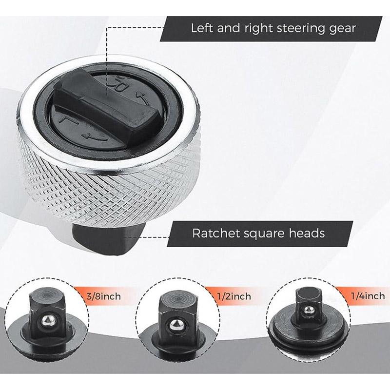 Mini Finger Ratsche Steckschlüssel Ganzstahl Handflächenratsche Steckschlüssel Reversibler Ratschengriff 1/4" 3/8" 1/2" Schraubendreher