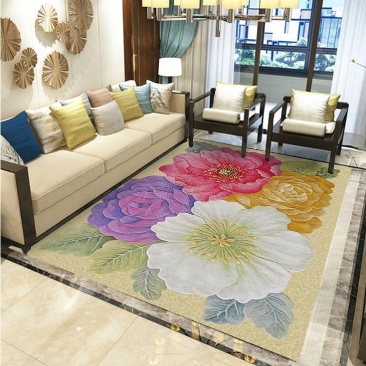 European Style Living Room Carpet Bedroom Bedside Carpet Dining Room Carpet Floor Mat Balcony Door Mat