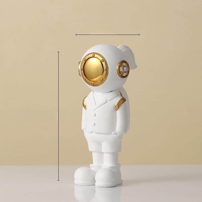 Einzigartige Nordische Tauch-Astronauten-Ornamente Wohnzimmer Kinderzimmer Tischplatte Vorlage Fernsehschränkchen Heim Dekoration