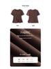 2025 Women's Fashion Short Sleeve Cotton Top – Irregular Pleated Slimming Crew Neck