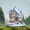 Charming Snow House Garden Decor Outdoor Lawn Planters Decorative Ground-Mounted Flower Pots Adornment and Beautification for Pathways