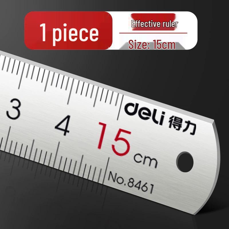 20cm Stainless Steel Ruler with Iron Grid for Drawing and Measurement 15cm