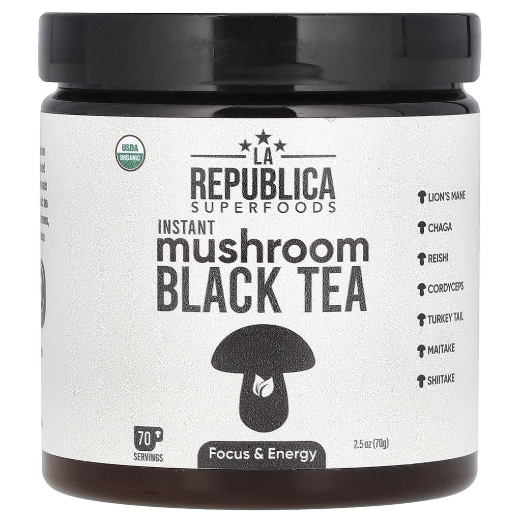 Instant Mushroom Black Tea, 70G(2.5Oz)