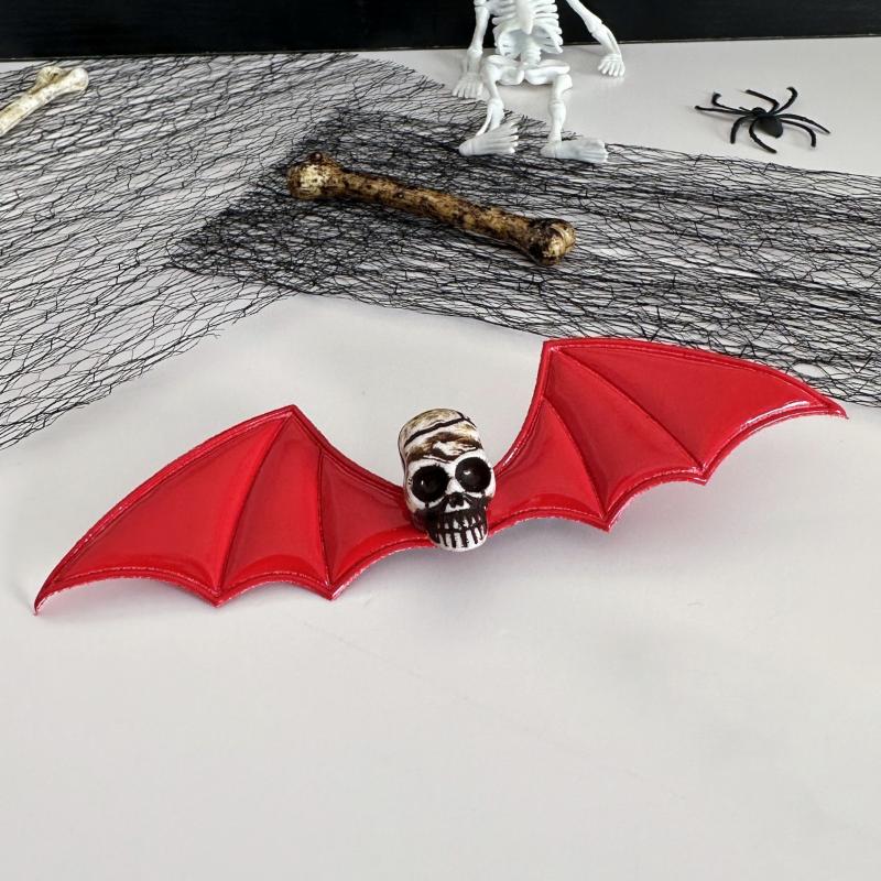 

Dark Series Halloween Headwear Multi-Color Pumpkin Devil Bat Wings Side Headwear Hair Clip Funny Devilish Accessory For Parties A23