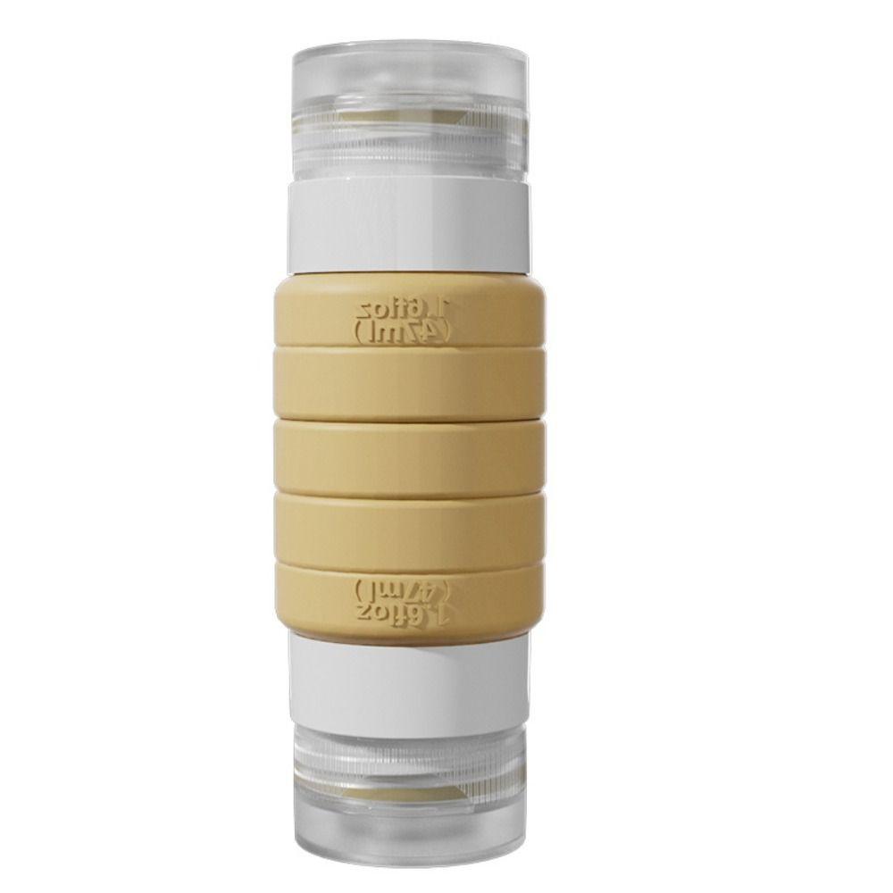 

New Upgraded Version Travel Bottles 2 in 1 Leak Proof Travel Containers Squeezable Travel Size Travel Accessories for Toiletries жёлтый