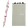 Zebra Gel Ballpoint Bimore Notepad Beautiful Black Pink Pen, Set, Writing, Ink, Barrel, SE-JJ114-P