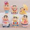 Crayon Shin-chan Snack Time Hand-painted Figure - Cake Decoration & Desk Ornament