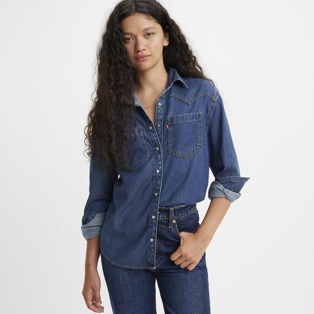 

Levi S Women S Denim Shirt Theodora weStern A72440007 M(90)