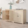 Day and Night - Day and Night Sideboard 2 Units of Solid Pine Wood 70x35x80 Cm