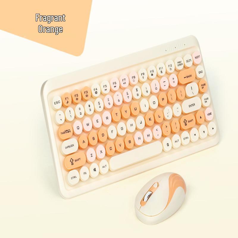 OLOEY Macaron Wireless Keyboard and Mouse Set