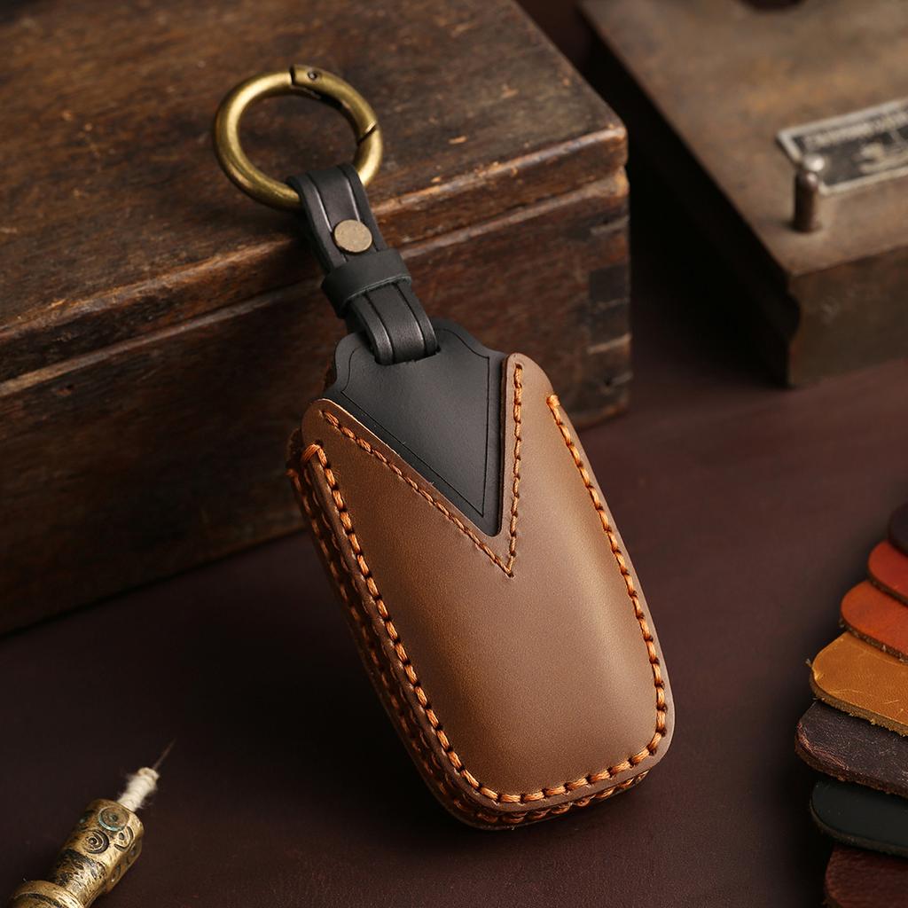 Leather Car Key Fob Case Cover For For Bmw 1 3 5 7 Series X1 X3 X4 X5 F10 F15 F16 F20 F30 F18 F25 M3 M4 E34 Keychain Accessories
