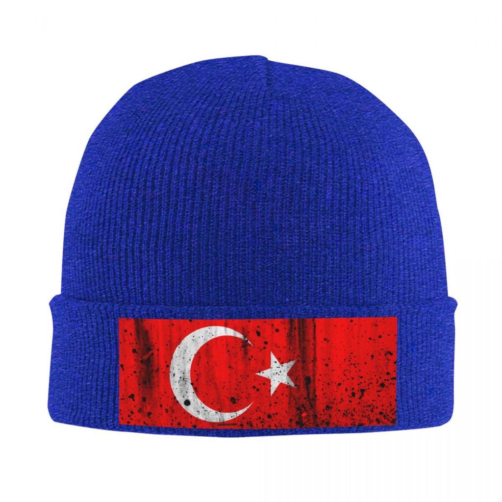 New Turkey Flag  Warm Knitted Cap Fashion Bonnet Hat Autumn Winter Outdoor Beanies Hats For Unisex Adult