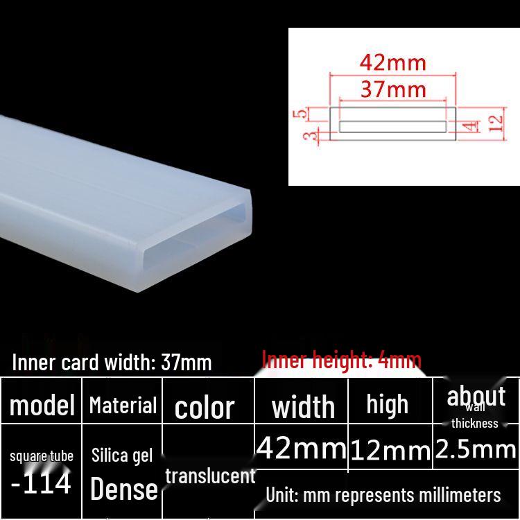 High-Temperature Resistant Silicone Square Tubing: Durable, Customizable, Aging-Resistant Rubber Sheath and Hollow Sealing Strip.