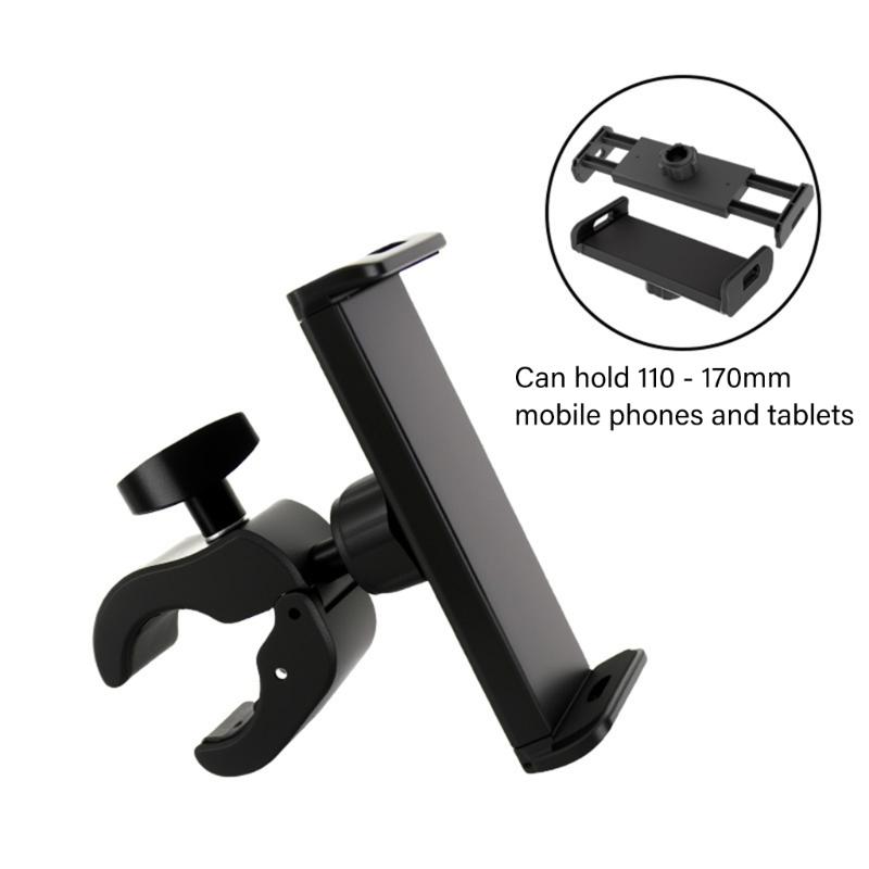 Portable Lightweight Phone Tablets Stand Clamp Easy To Carry For Use On Car Motorcycles And In Home Or Office Environment