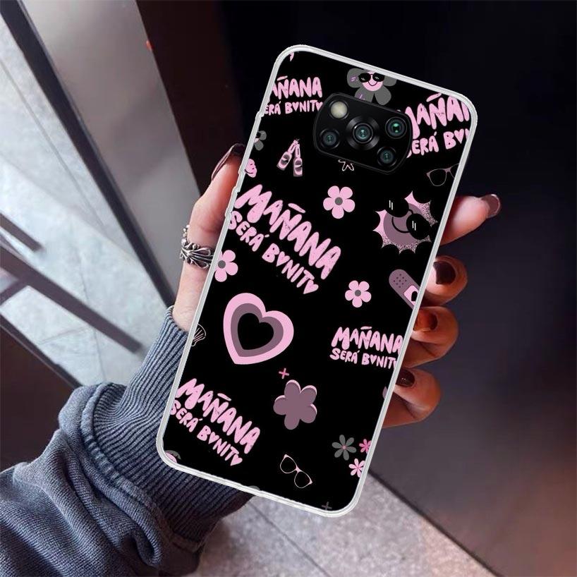 Karolg M-Manana Sera B-Bonito Phone Case For Xiaomi Poco X7 X6 X5 Pro F7 Ultra Redmi 15C 15 13 13C 12 12C 10 10A 10C 9 9A 9C 9T