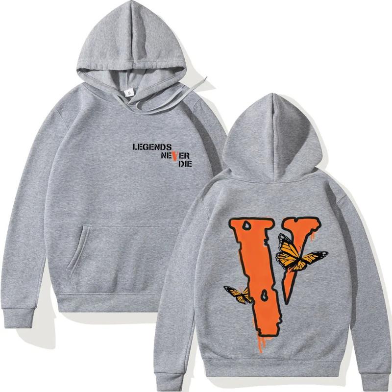 Unisex couple loose V-print hoodie