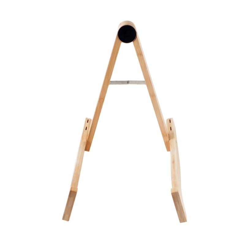 Ukulele Stand Wood Guitar Rack A-Frame Style Standing Musical Instrument Holder with Smooth Side for Ukuleles Violins