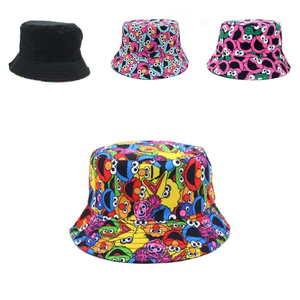 Hip-Hop-Style-Sesamstraßen-Fischerhut als Sonnenschutz