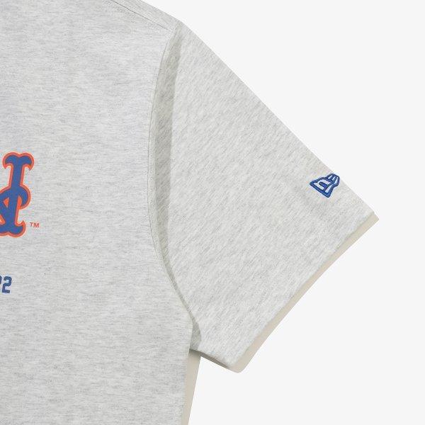 New Era Mlb New York MeTs Player SignaTure T shirT heaTher Gray 15147524