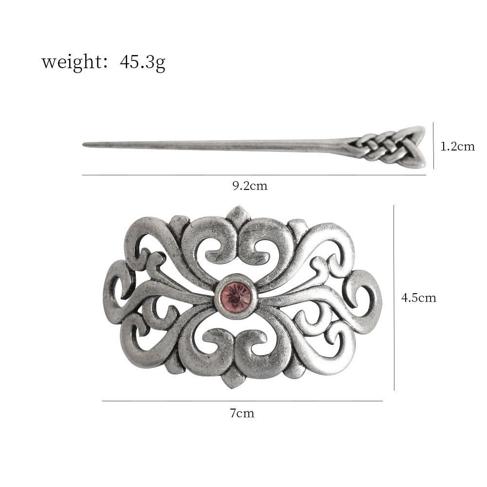 European & American Retro Celtic Knot Hairpin - Metal Crown Updo Clip