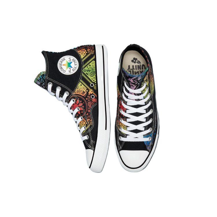 Converse Chuck Taylor All Star Abrasion Resistant High Top Canvas Shoes Unisex Black Green A02268C
