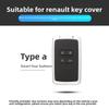 Interior Mouldings Zinc Alloy Car Key Case Cover Shell for Renault Captur Megane Talisman Espace Clio Zoe Koleos Scenic 4 Arkana