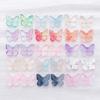 Set of 30 Colorful Transparent Glass Butterfly Charms for DIY Jewelry and Crafting