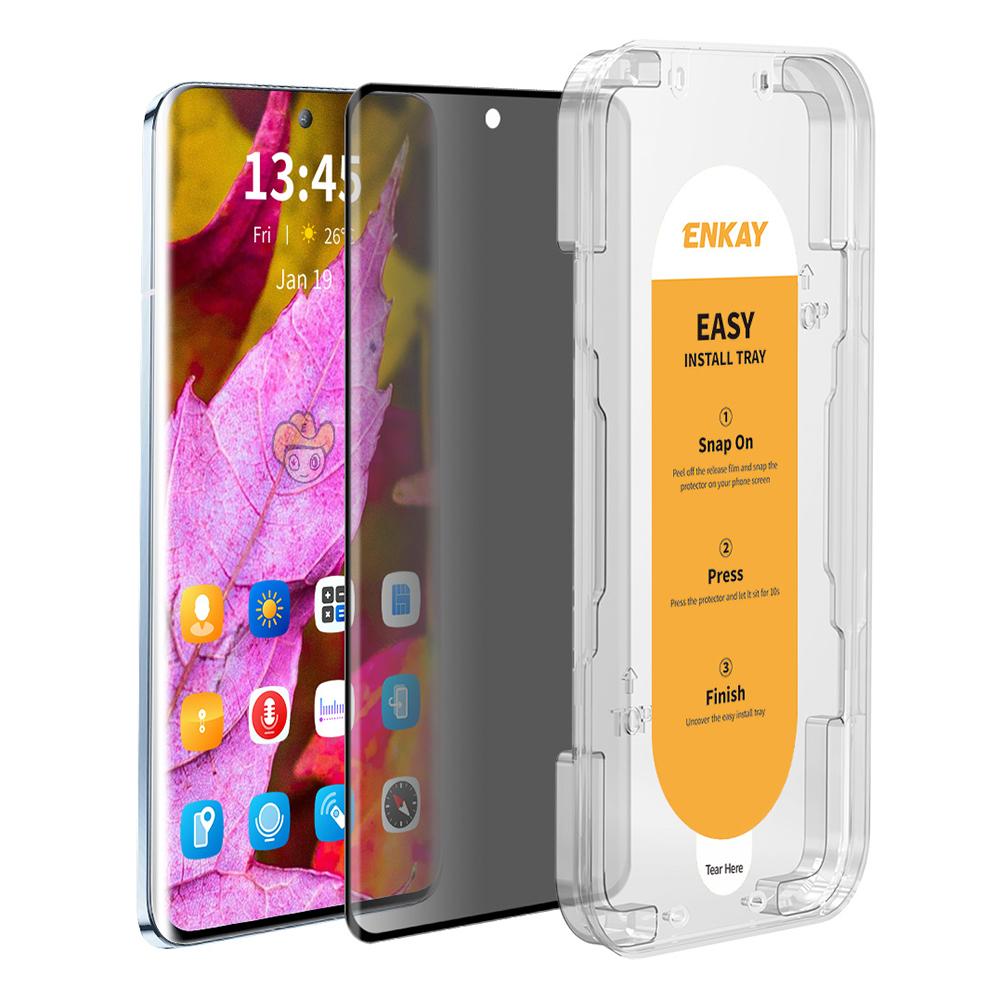 ENKAY HAT PRINCE Folie de protecție ecran cu confidențialitate pentru Huawei Pura 70 Ultra/70 Pro/70 Pro+ Film ecran curbat 3D cu instrument de instalare