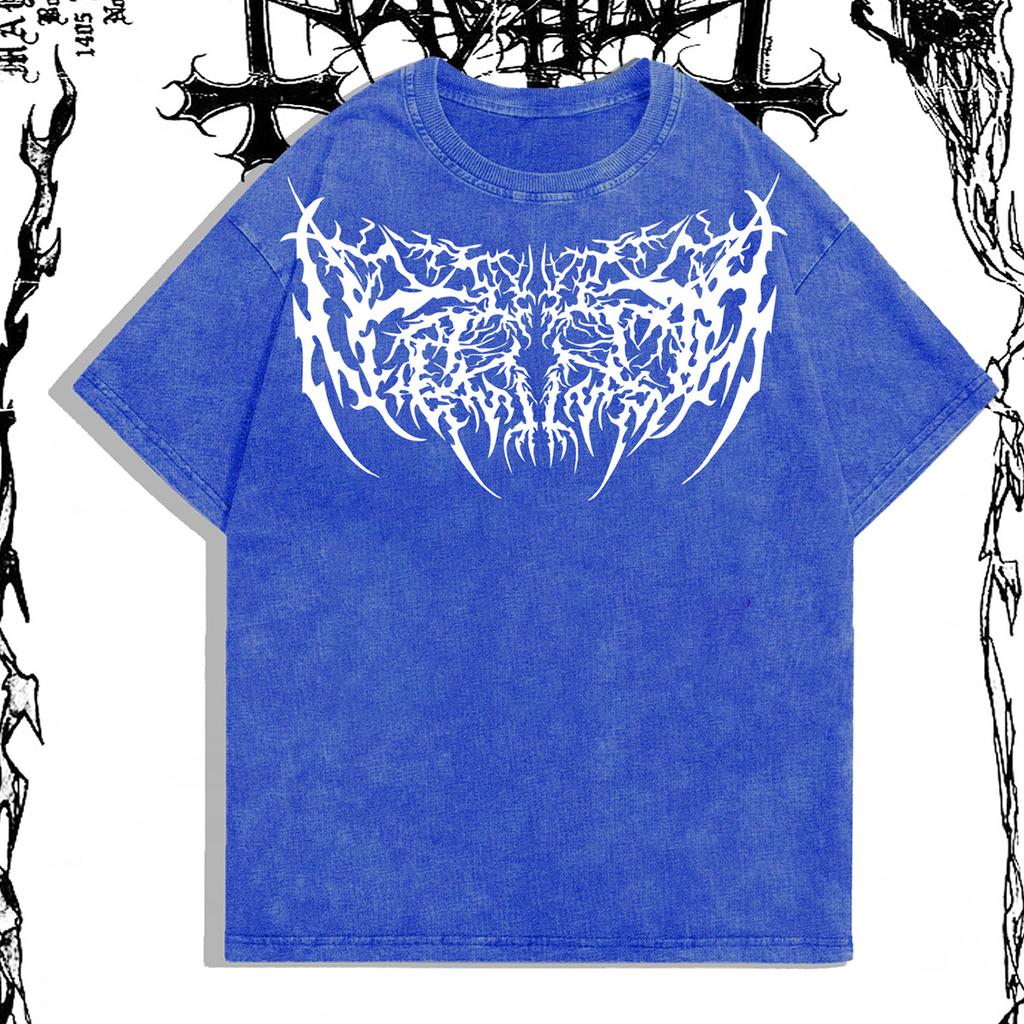 Pánské tričko s potiskem Unisex Bavlněné Oversized Tričko Krátký rukáv Vintage Streetwear Ležérní Tričko Top