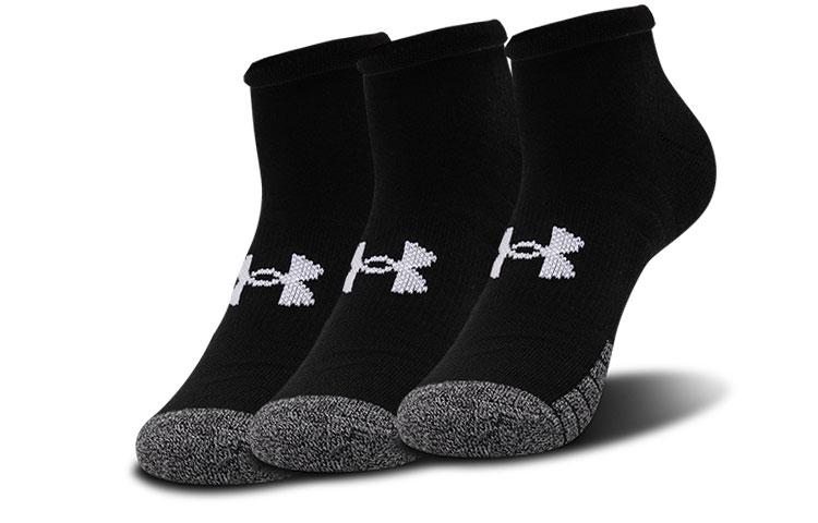 Under Armour Ankle Socks Unisex 3 Pack Black 1346753-002 M