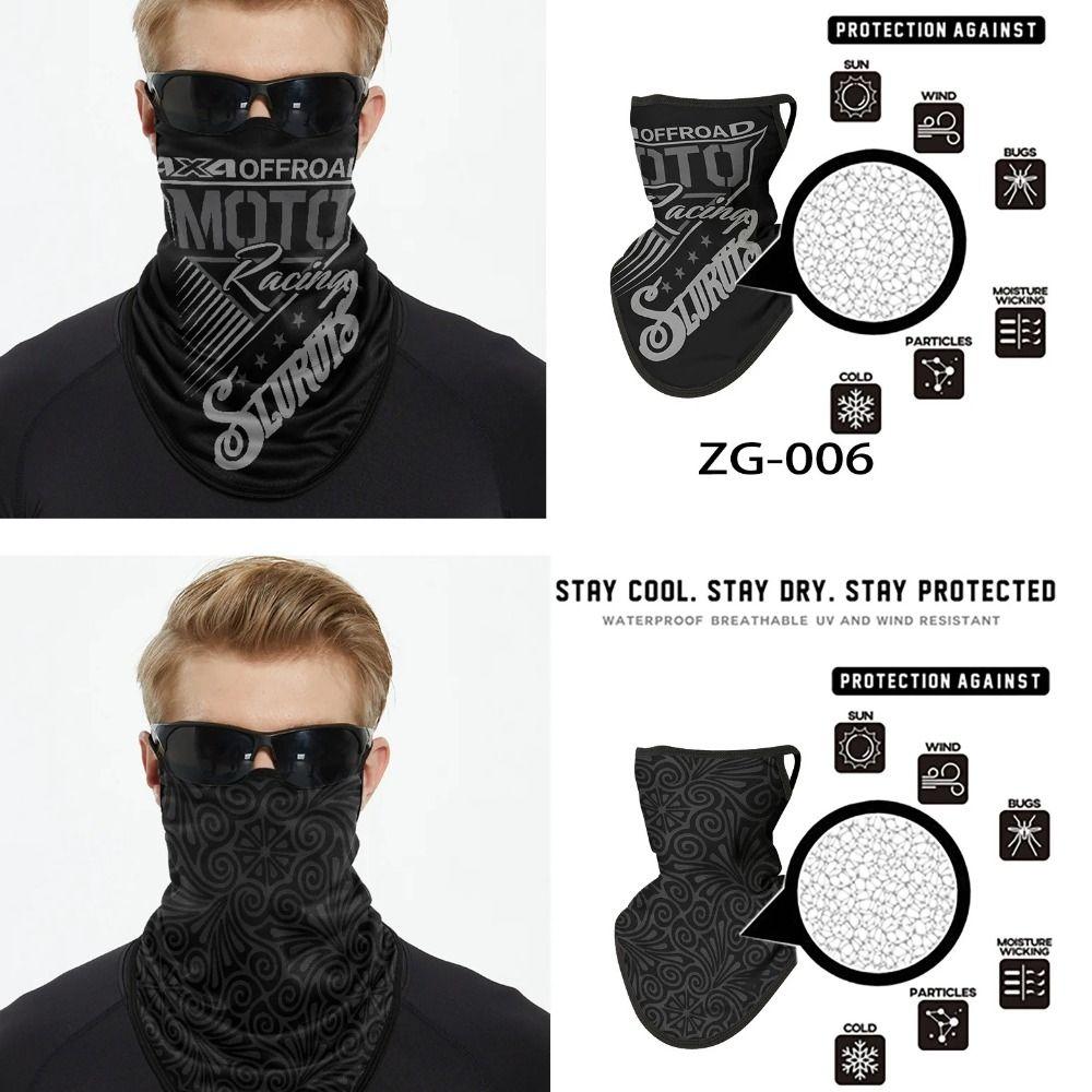 Ear-hanging Cycling Face Scarf Sun Protection Motorcycle Headscarf  Hiking Camping
