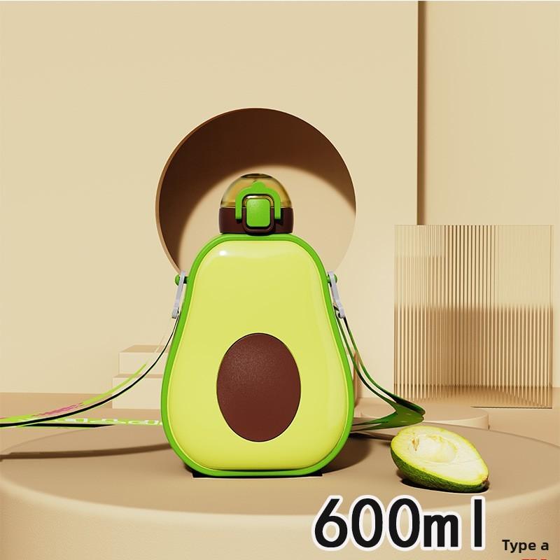 Avocado Kids Water Cup With Straw And Leakproof Design For Travel