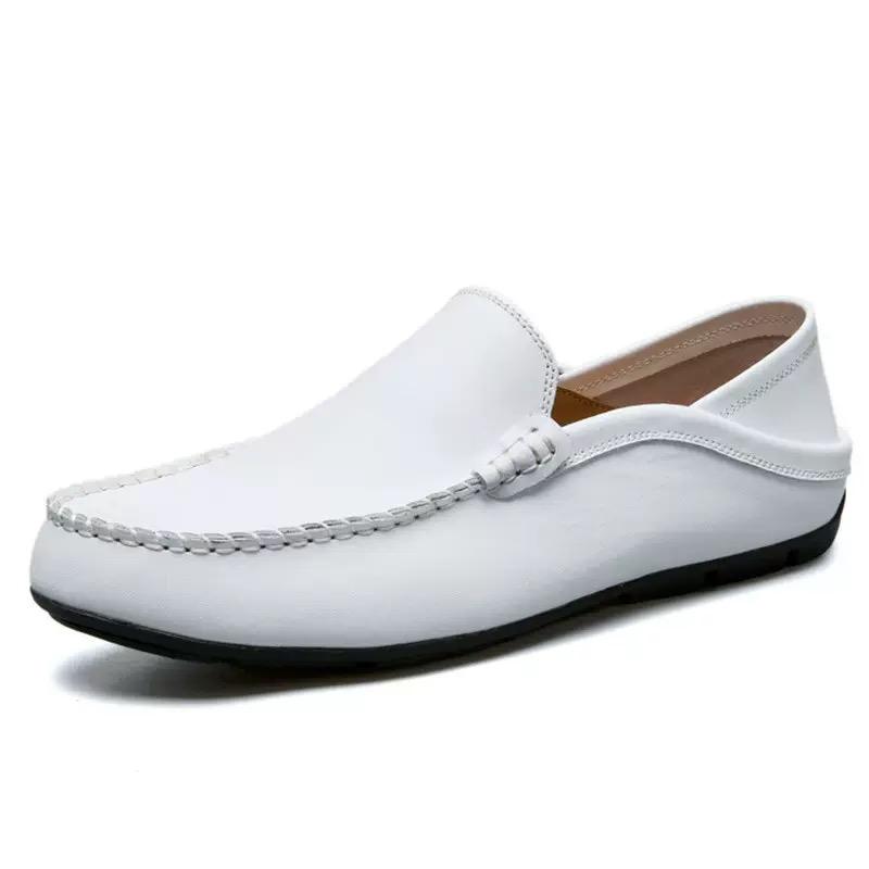 Men's Loafers High Quality Soft Leather Casual Shoes Classic Slip on Driving Shoes Casual Business Leather Shoes Moccasins Flats