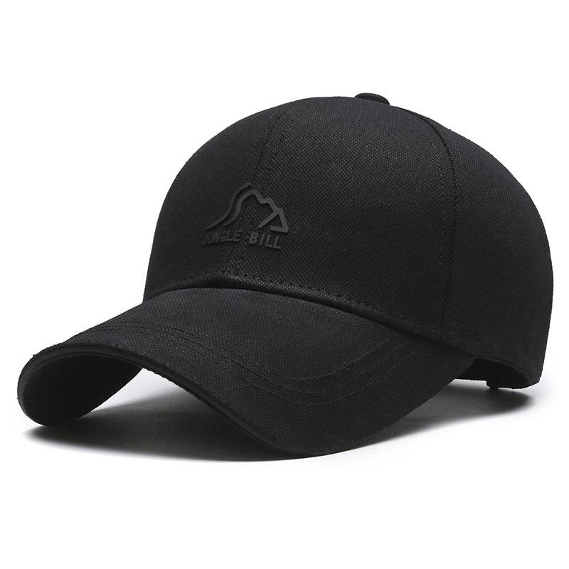 Кепка Four Seasons Outdoor Cap Men Spring Cotton Wide Brim Suntie Sports Duck Tonge Baseball Cap чёрный