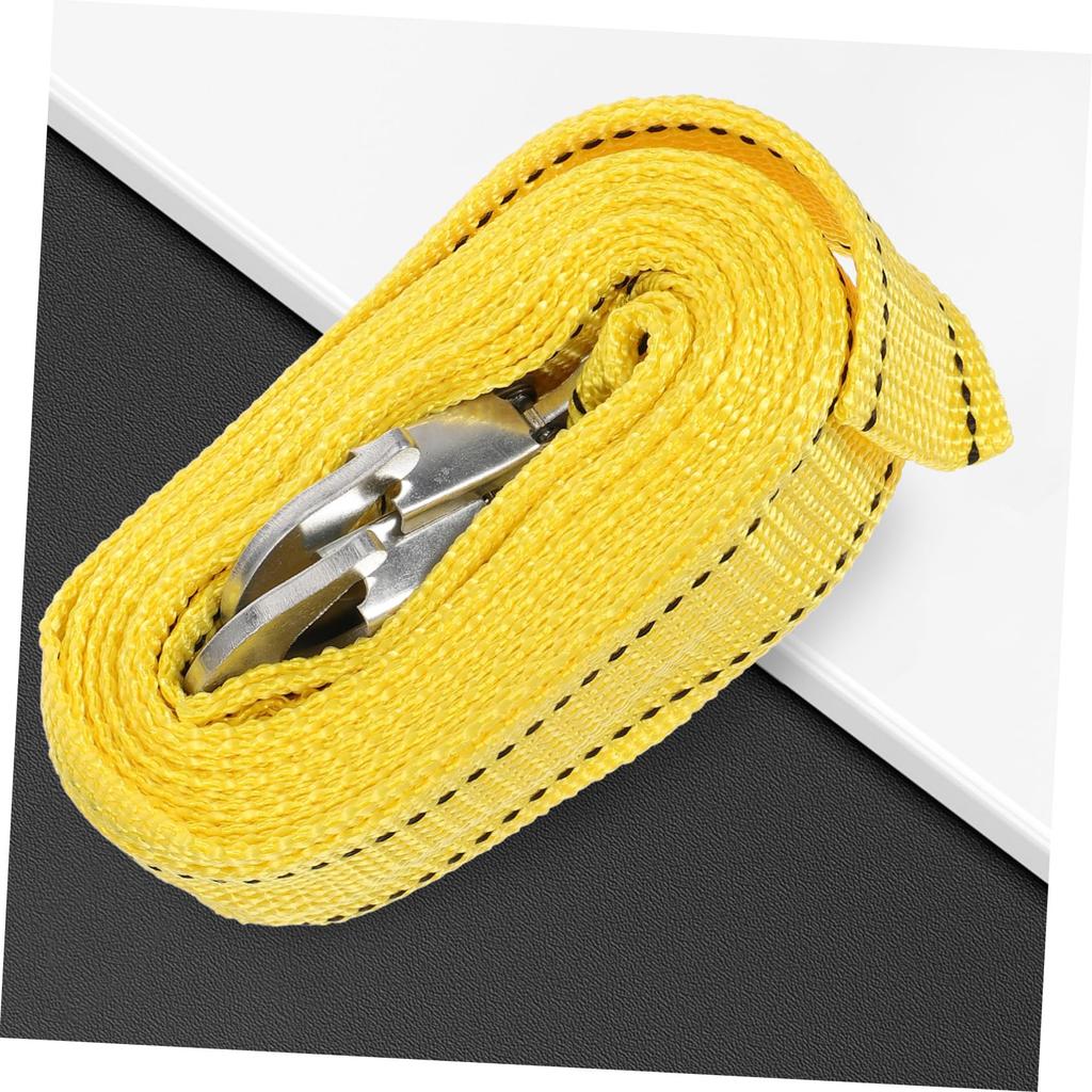 Parliky Car Tow Rope Tow Chain with Hook, Short Ratchet Stst, Emergency Tow St,