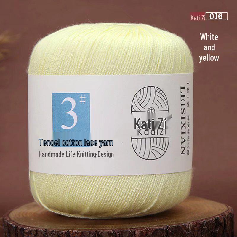 Mercerized Cotton Lace Yarn No. 3: DIY Hand-Knitted Crochet for Children - Spring/Summer Sweater & Coat - Free Shipping