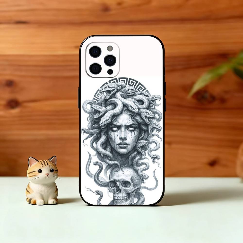 

Medusa G-Mythology Phone Case Silicone Soft For IPhone 17 16 15 14 13 12 11 X XR Plus Pro Max Plus iPhone17