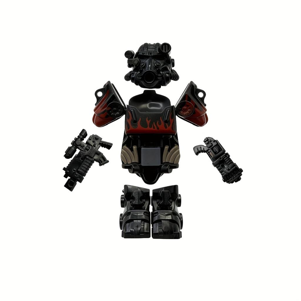 1 Piece of Dual-Gun Radiation-Powered Mecha Model Assembly Figure, a Perfect Gift for Game Enthusiasts