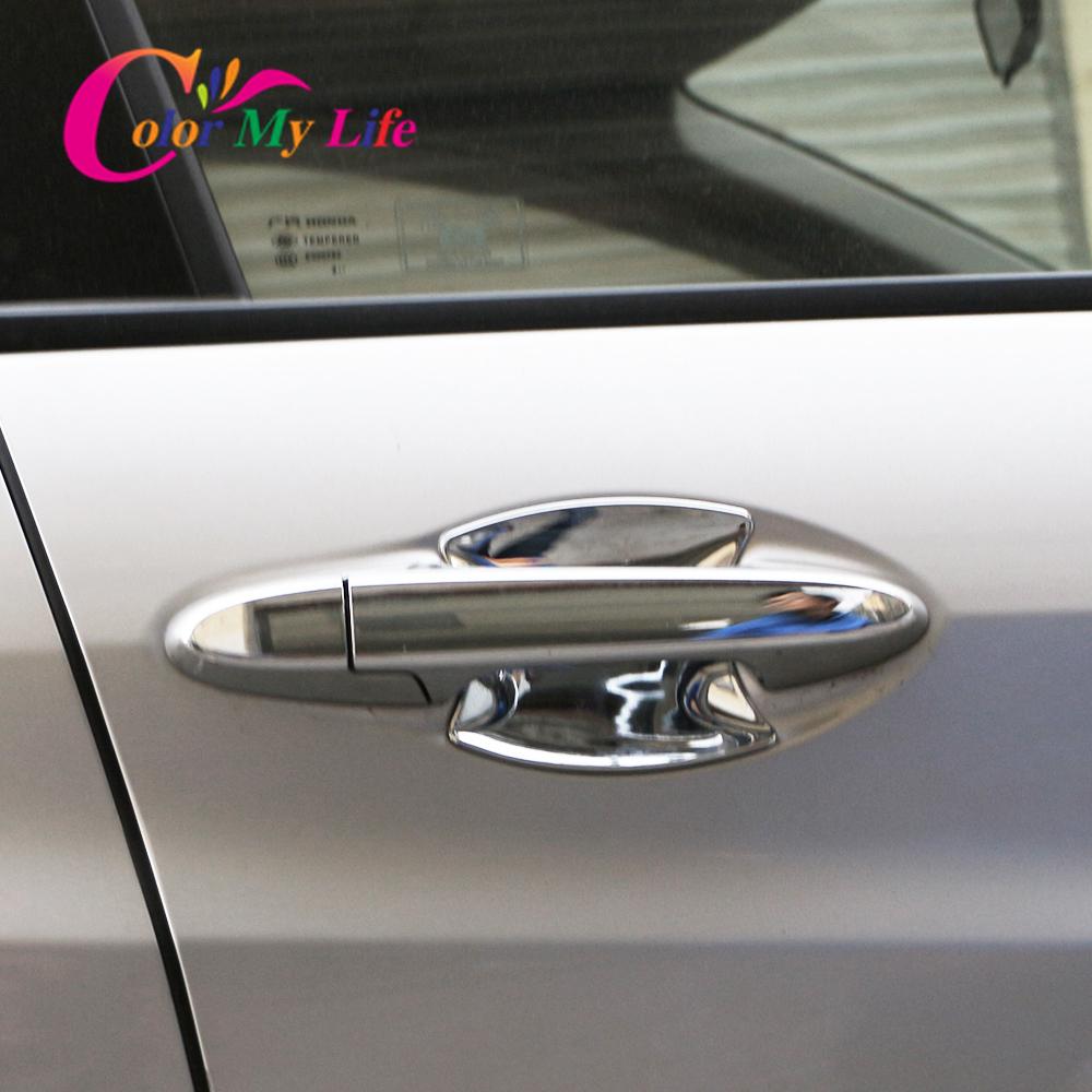 Farbe Mein Leben ABS Chrom Auto Türgriff Schüssel Abdeckung Trim Molding Kappe Garnierung für Honda Vezel HR-V HRV 2015-
