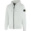 STONE ISLAND Zipper Solid Color Long Sleeve Hooded Ribbed Sweatshirt Men Sweatshirt L1S156100061S0051-V0041