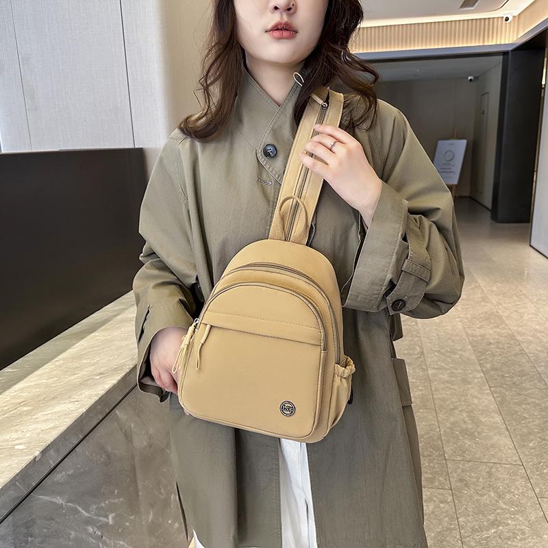 Women's Mini Multifunctional Korean Style Solid Color Travel Backpack