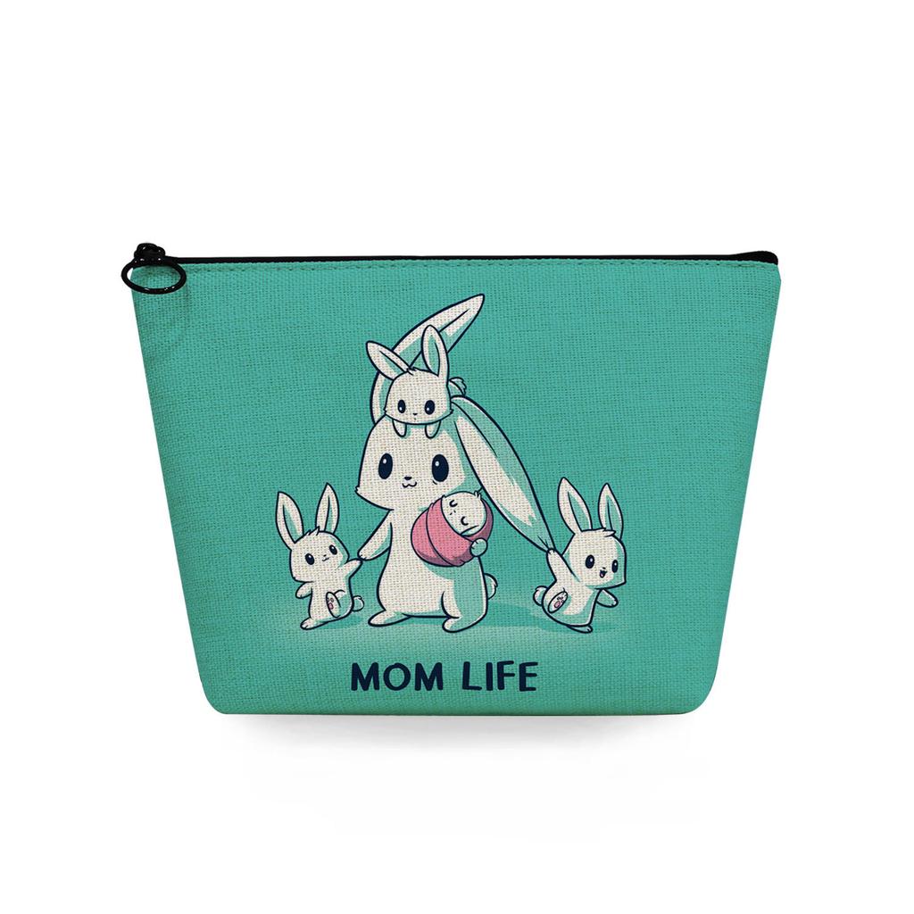 Women Cute Rabbit Print Cosmetic Bag Toiletries Organize Travel Storage Case 6790