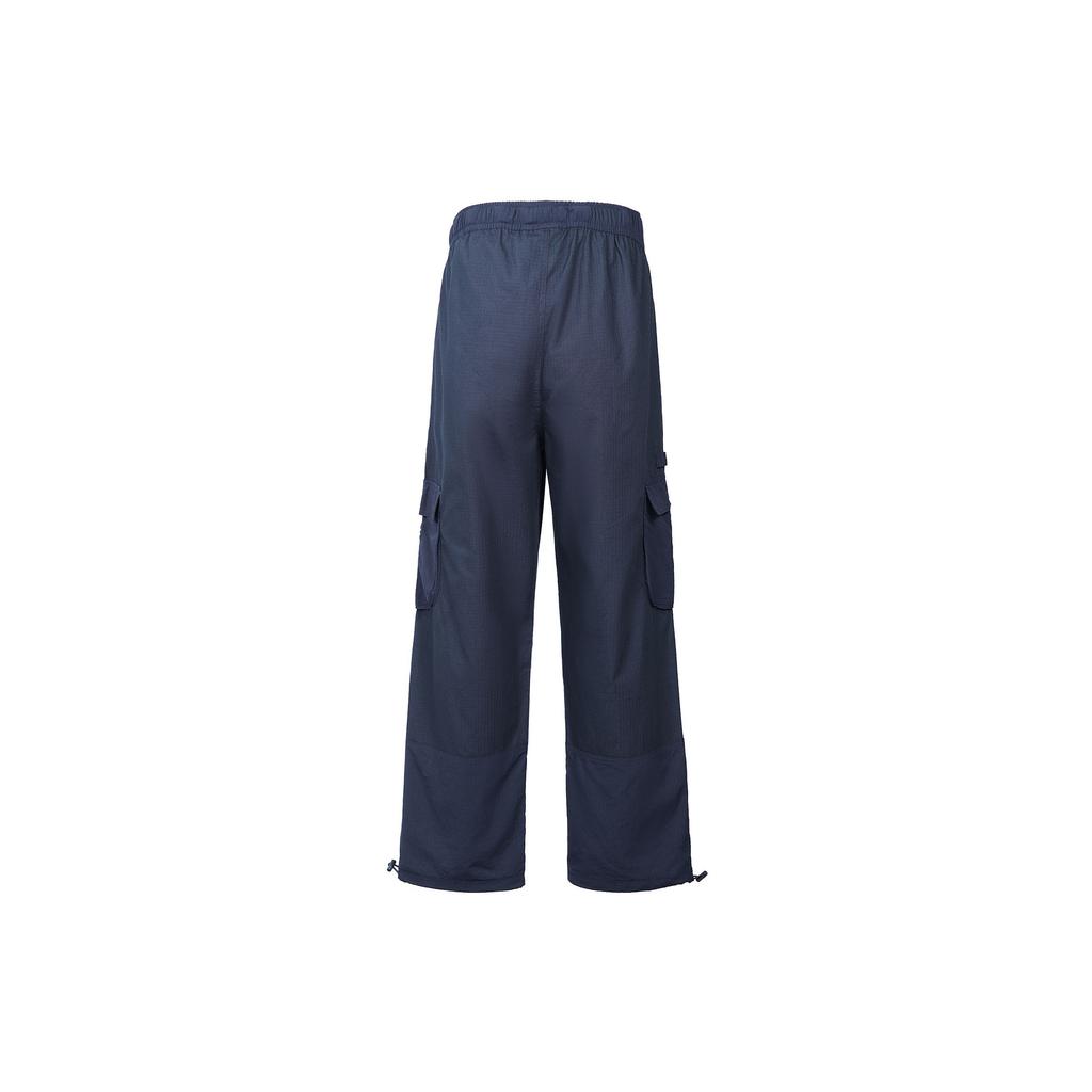 Adidas Originals Solid Color Large Pockets Straight-Leg Track Pants Men Bottoms Navy H09105