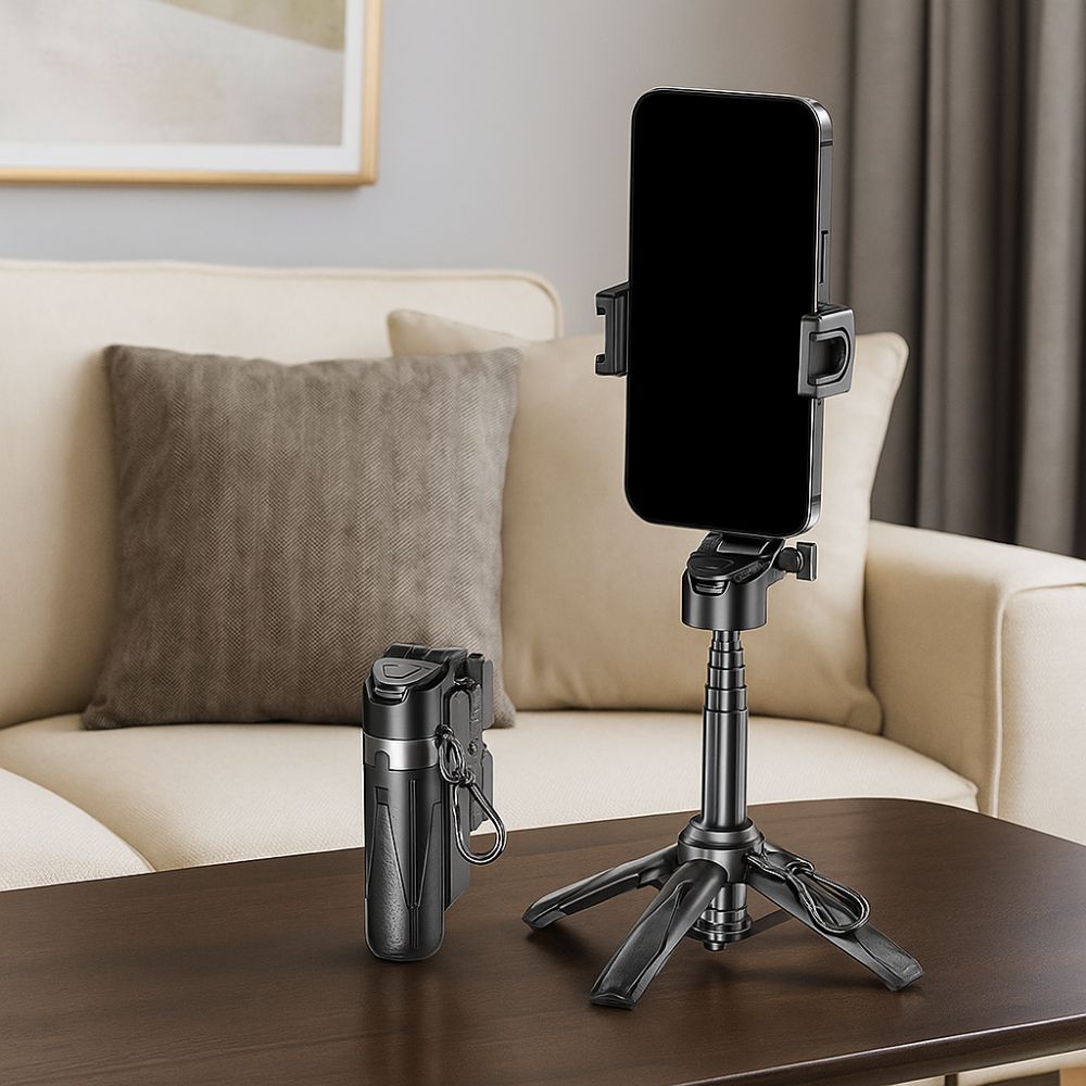 Extendable Bluetooth Selfie Stick 360° Rotation Selfie Stick Tripod  for Home