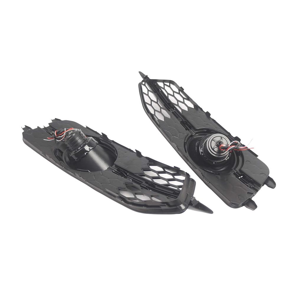 2PCS Car Front Bumper Fog Light Grille For   A6 C7 S-Line 2012-2014 W/LED