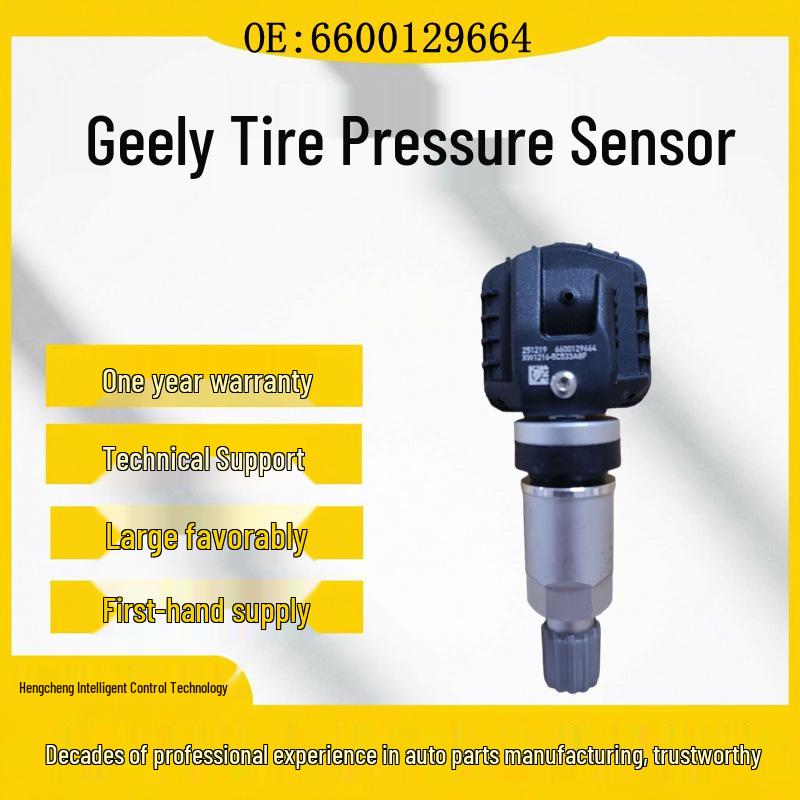 Tire Pressure Sensor 6600129664 Compatible with Geely Binyue Pro, 21 Boyue Pro, and Binyue MHEV Models Rubber