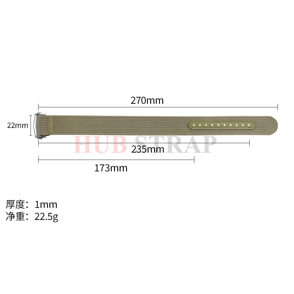 Premium Ribbed Watch Band Deployant Clasp Nylon 20mm 22mm Watch Strap for Omega Folding Buckle Watchband Sport Wristband For Men