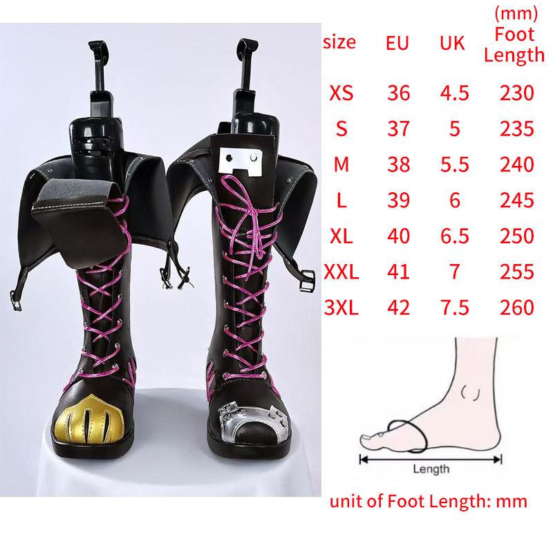 Arcane Jinx Cosplay Costume Wig Hair Anime Jinx Cosplay Shoes Boots For Girl Women Role Play Party Carnival Outfits