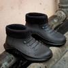 Foam Rain Shoes Men's Adult Fashion Short Rain Boots Non-slip Water Shoes Velvet Cotton Kitchen Short Rubber Shoes Fashion Women